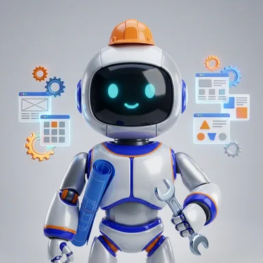Websites & Business Automation robot mascot