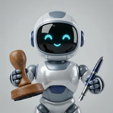 JenaTechs Mobile Notary robot mascot